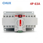 4P 63A 380V MCB type Dual Power Automatic transfer switch ATS