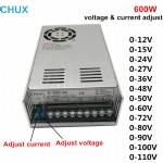 600W Adjustable Switching power supply 0-12v 15v 24v 27v 36v 48v 50v 60v 72vLED Switch Power supplies SMPS