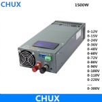 1500W Switching Power Supply display 0-12V Adjustable 15V 24V 36V 48V 60V 72V 80V 90V 100V 110V 220v 300v AC DC Power Supplies